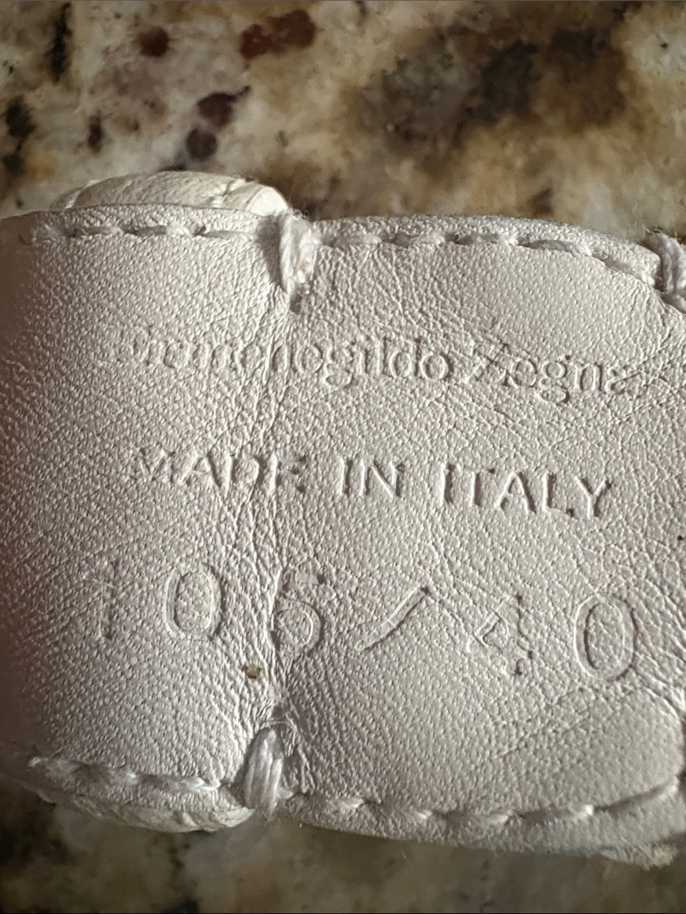 Ermenegildo Zegna White Leather Belt Accent - Picture 2 of 4